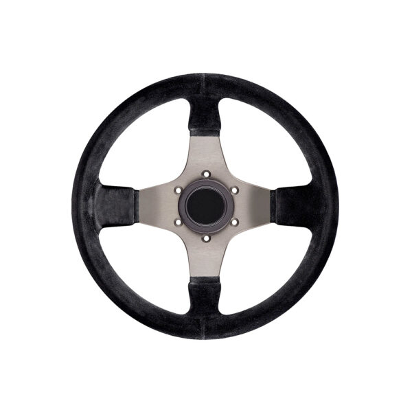 Simple Black Leather Steering Wheel